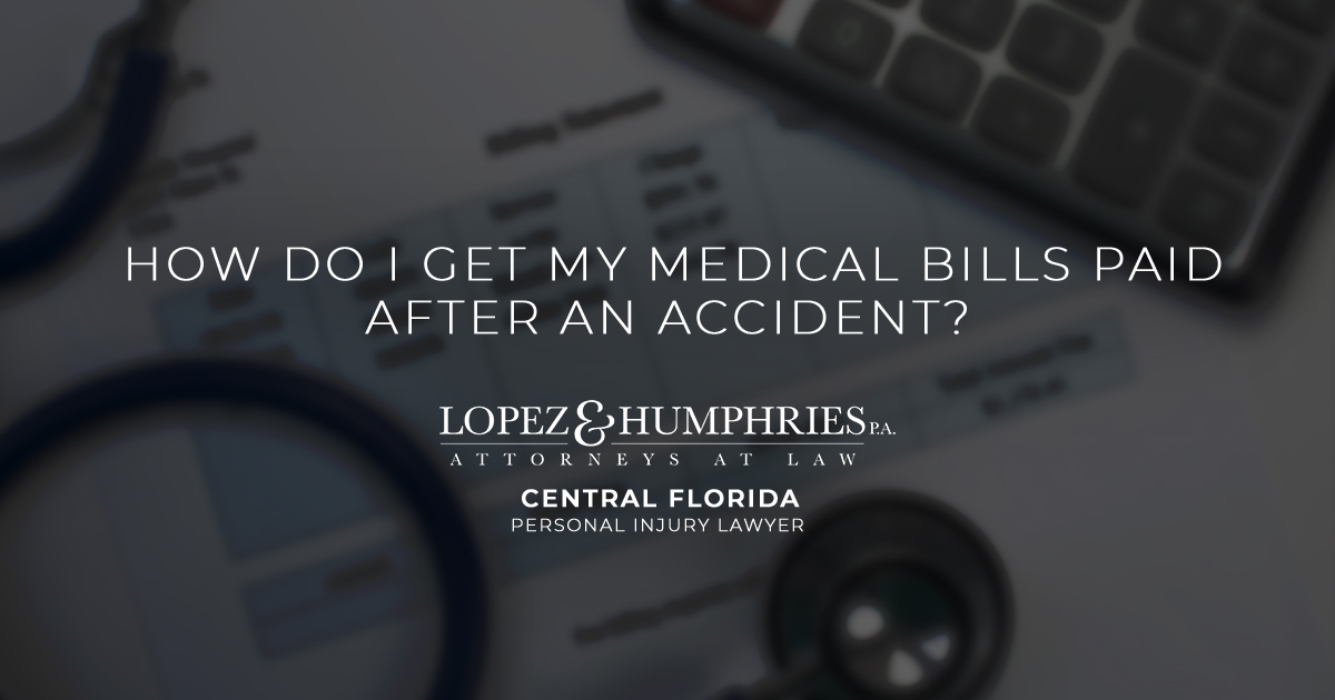 How Do I Get My Medical Bills Paid After an Accident?