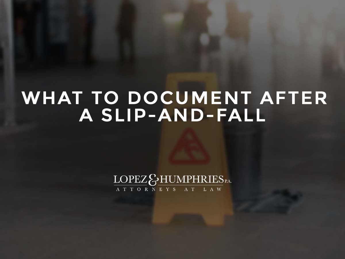 What to Document After a Slip-and-Fall
