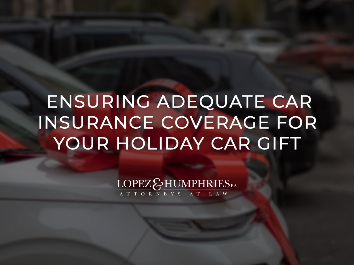 Ensuring Adequate Car Insurance Coverage for Your Holiday Car Gift