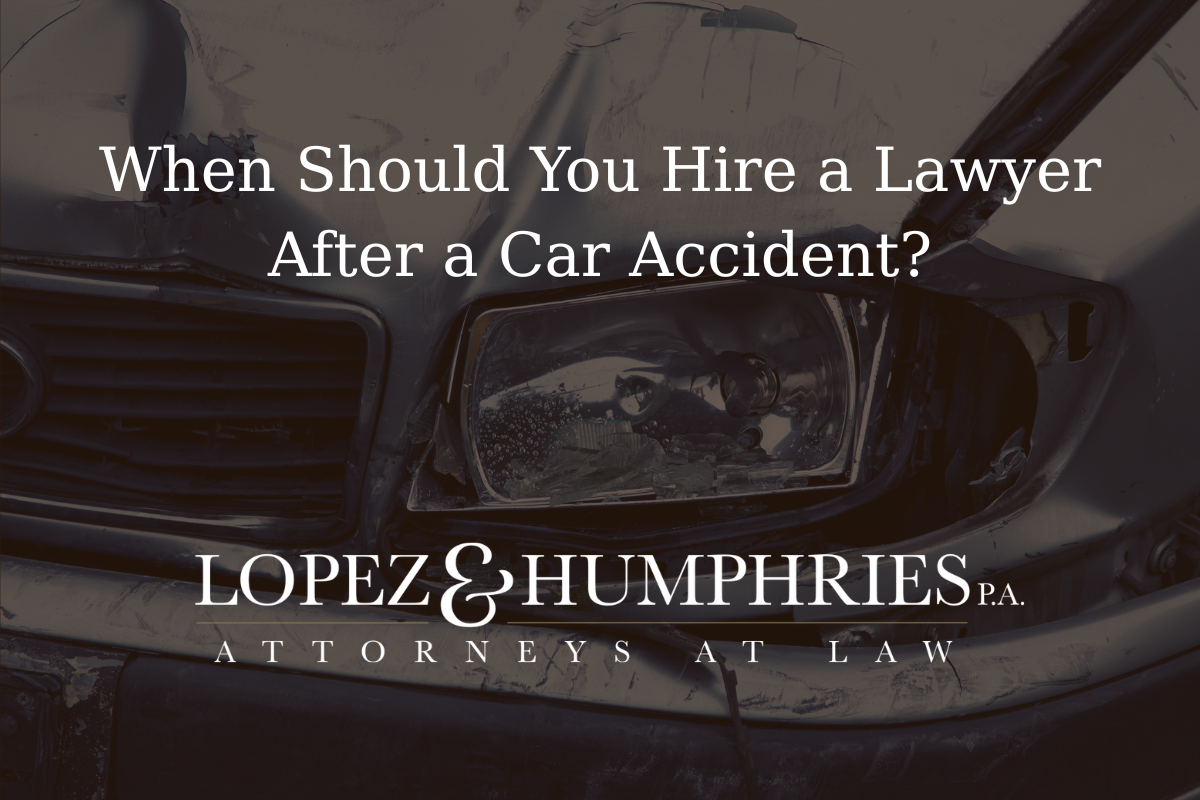 When Should You Hire a Lawyer After a Car Accident?